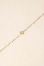 Bracelet fleur strass