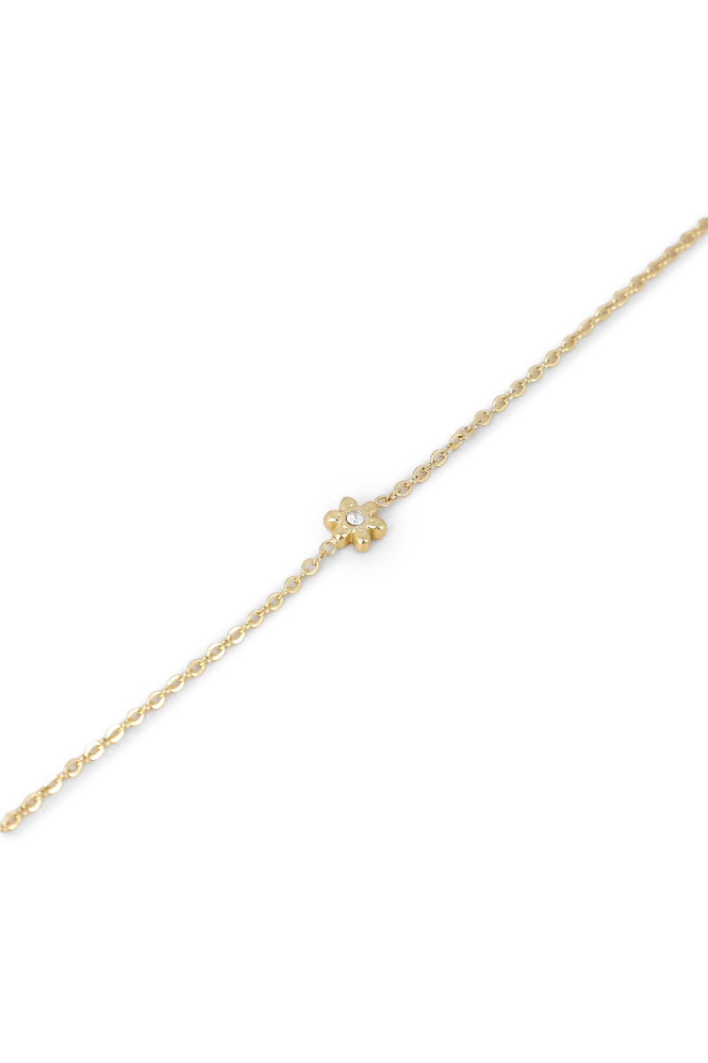 Bracelet fleur strass