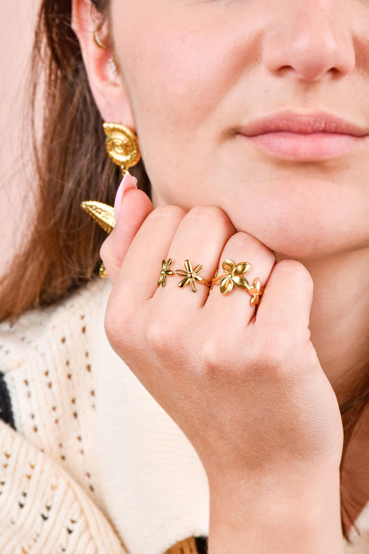 Bague Lathée