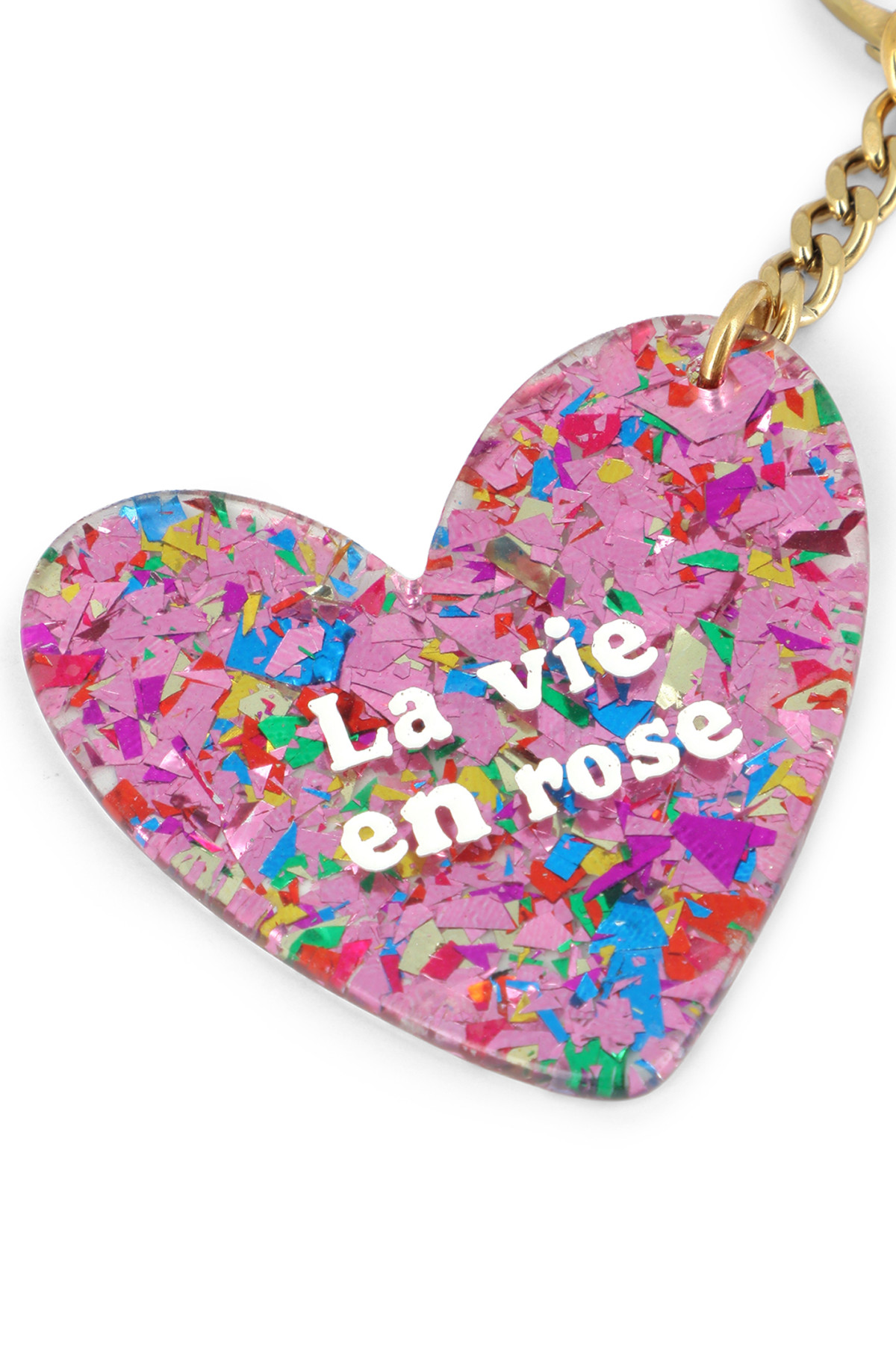 Porte clés La vie en rose