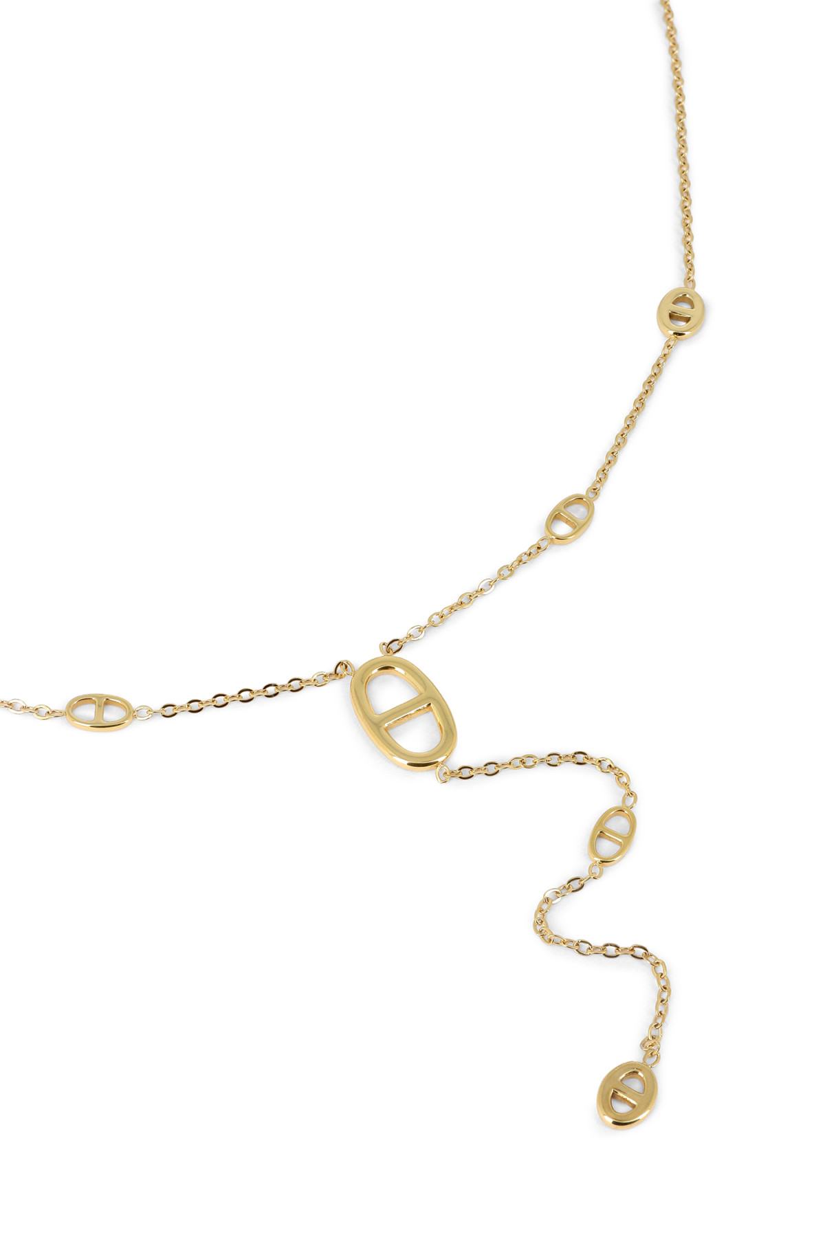 Collier Y stations maille marine | Marceau & Inès
